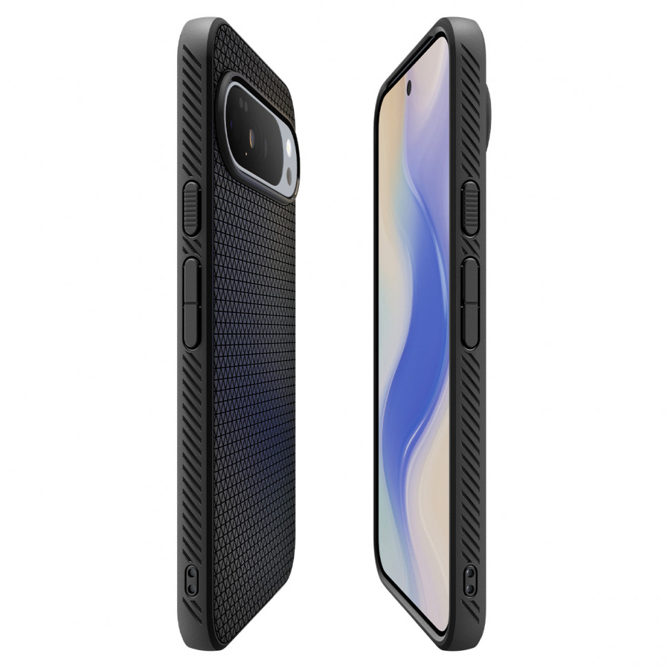 Чехол защитный Spigen Liquid Air для Google Pixel 10/10 Pro Черный (Black)