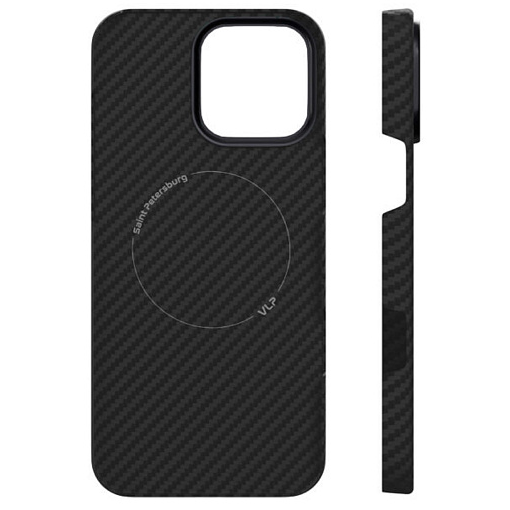Чехол защитный VLP Kevlar Case MagSafe iPhone 16 Pro Черный