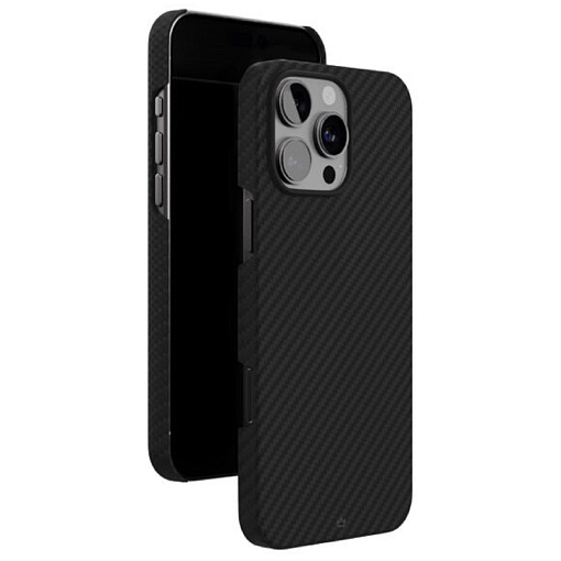 Чехол защитный VLP Kevlar Case MagSafe iPhone 16 Pro Черный
