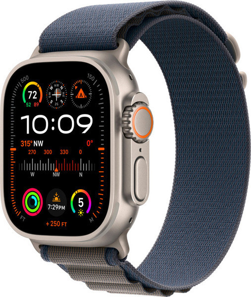 Умные часы Apple Watch Ultra 2 49mm Titanium Case with Blue Alpine Loop (L)