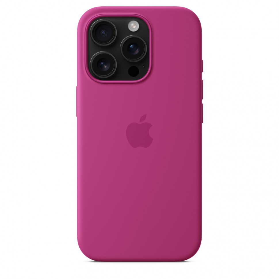Чехол защитный Apple Silicone Case с MagSafe для iPhone 16 Pro Fuchsia