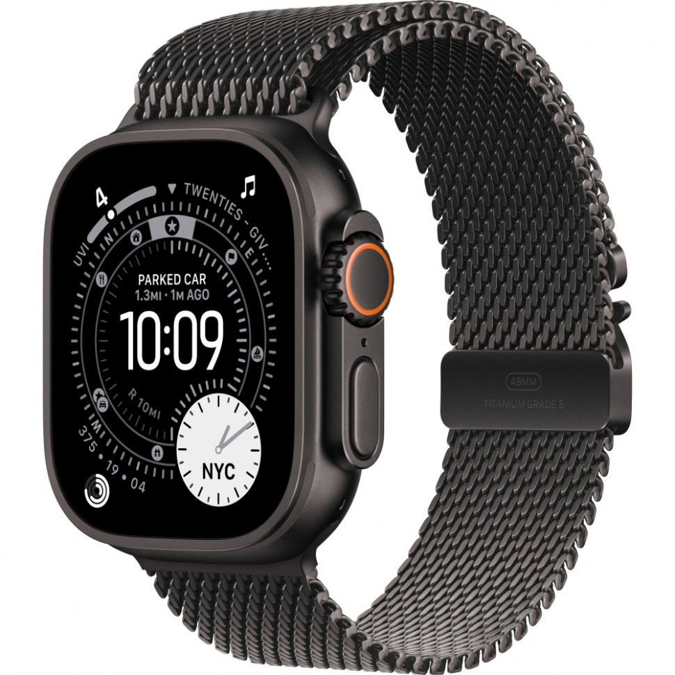 Умные часы Apple Watch Ultra 3 2025 49mm Black Titanium Case with Black Titanium Milanese Loop (M)