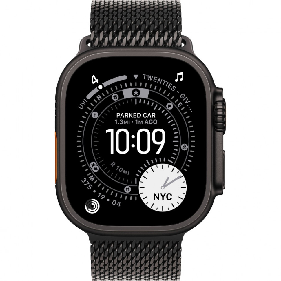 Умные часы Apple Watch Ultra 3 2025 49mm Black Titanium Case with Black Titanium Milanese Loop (M)