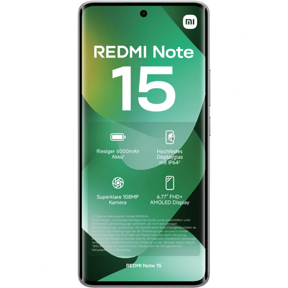 Смартфон Xiaomi Redmi Note 15 4G 6/128GB Зеленый (Forest Green)