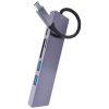 Стыковочная станция VLP USB-C Multiport Hub 6 в 1 Графит