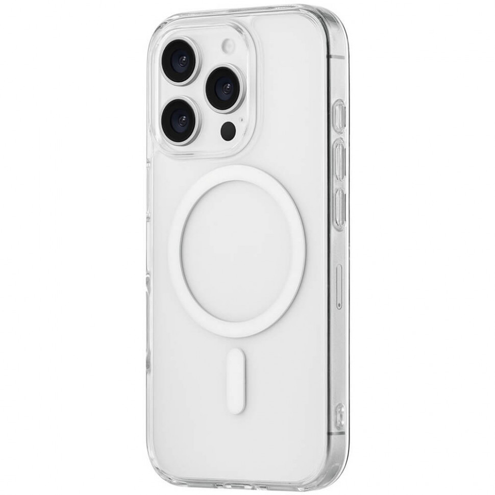 Чехол защитный uBear Real Mag Case для iPhone 16 Pro Прозрачный