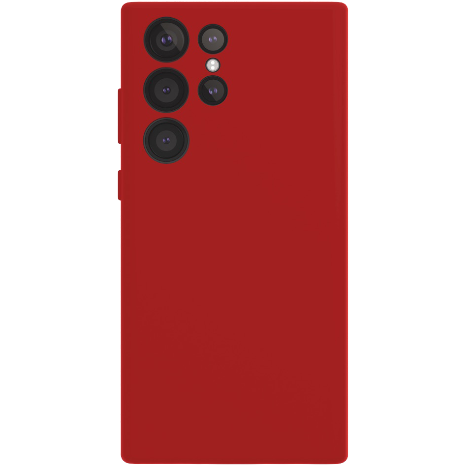 Чехол защитный VLP Silicone Case для Samsung Galaxy S23 Ultra Красный