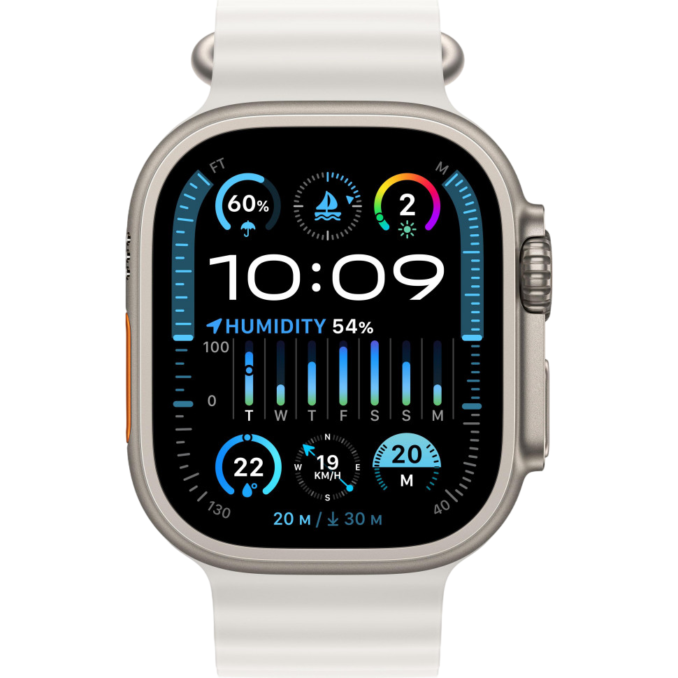 Умные часы Apple Watch Ultra 2 49mm Titanium Case with White Ocean Band