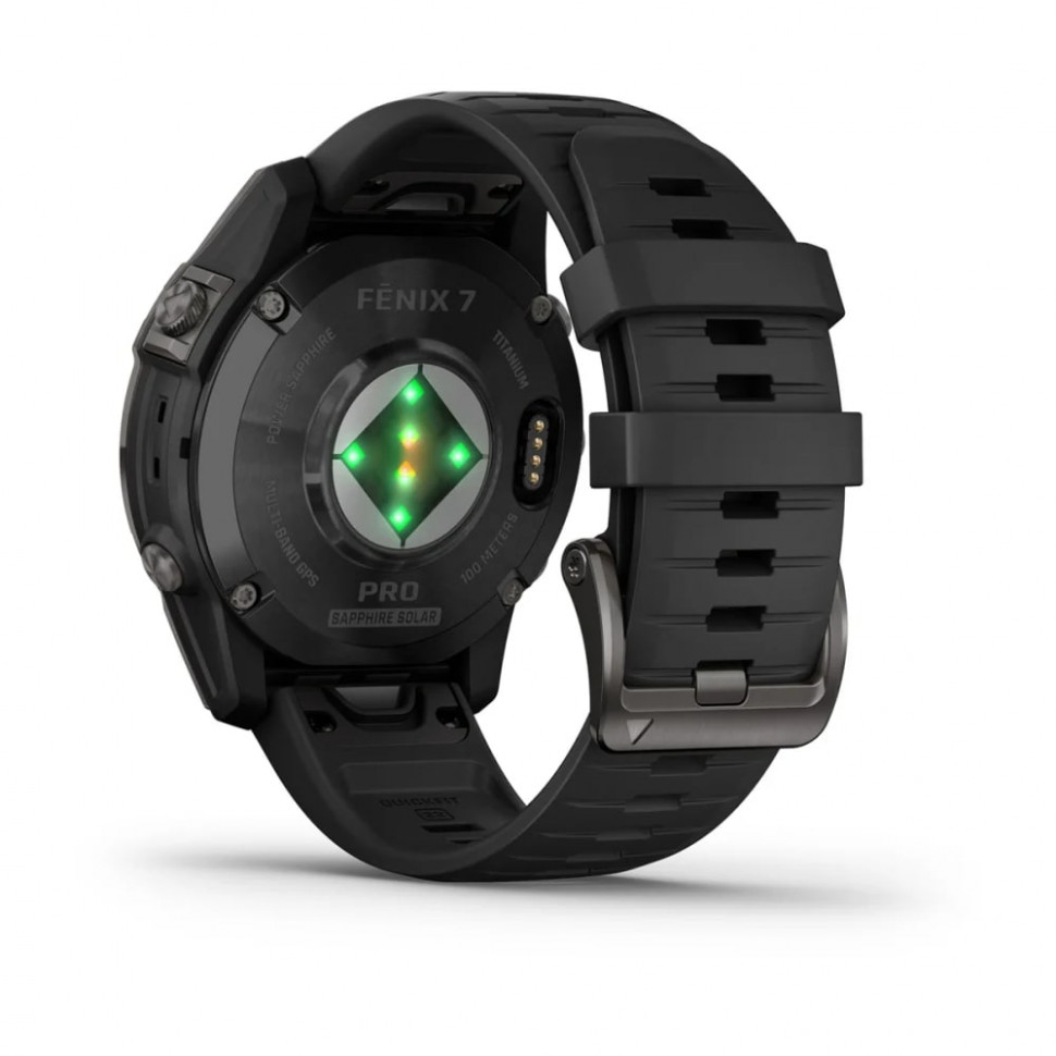 Умные часы Garmin Fenix 7 Pro 47mm SOLAR Sapphire Carbon Gray DLC Titanium with Black Band (010-02777-11)