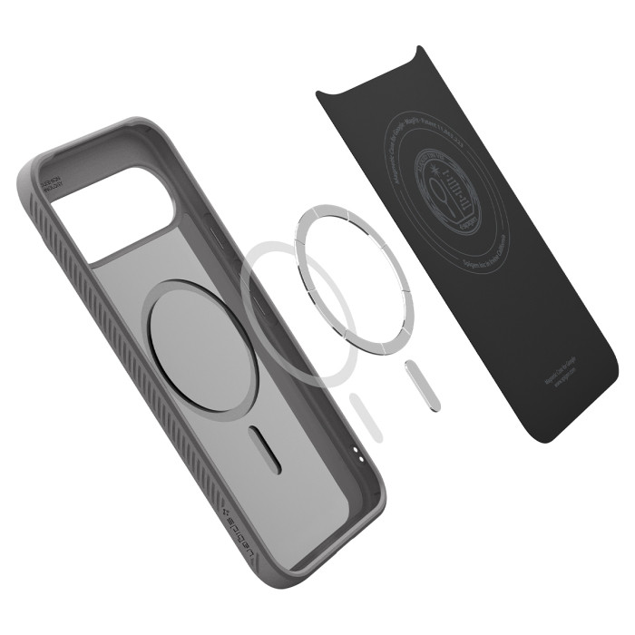 Чехол защитный Spigen Liquid Air MagFit для Google Pixel 10/10 Pro Серый (Marble Grey)