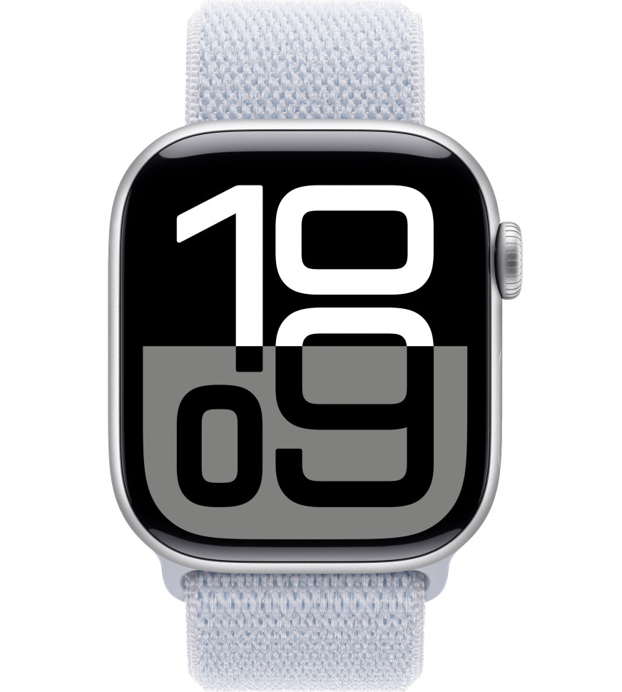 Умные часы Apple Watch Series 10 46mm Silver Aluminum Case with Blue Cloud Sport Loop