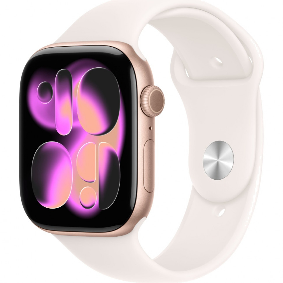 Умные часы Apple Watch Series 11 46mm Rose Gold Aluminum Case with Light Blush Sport Band (M/L)