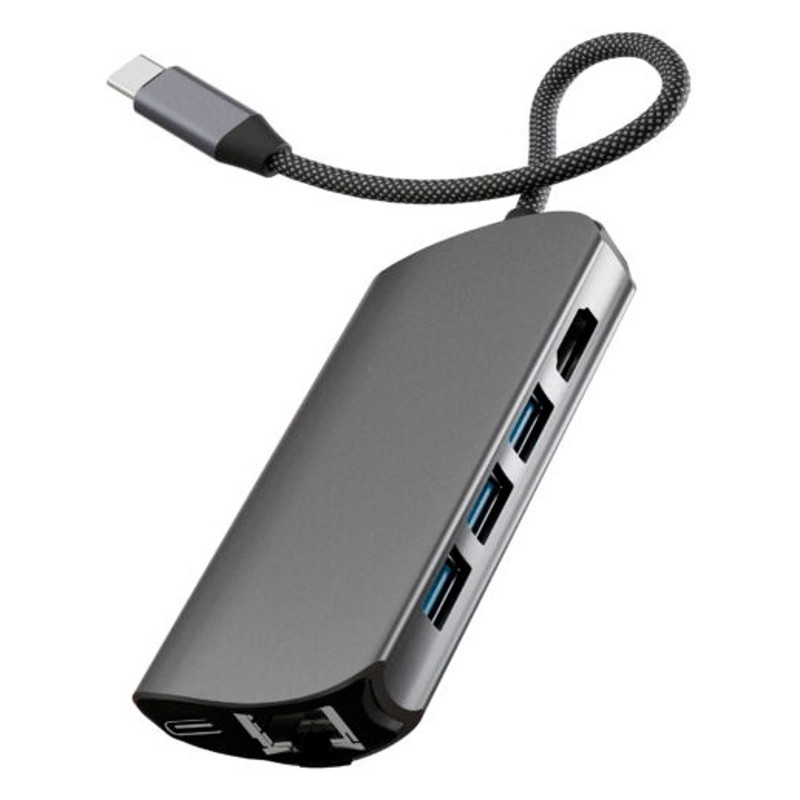 Стыковочная станция VLP Infinity USB-C Hub 8 в 1 Графит