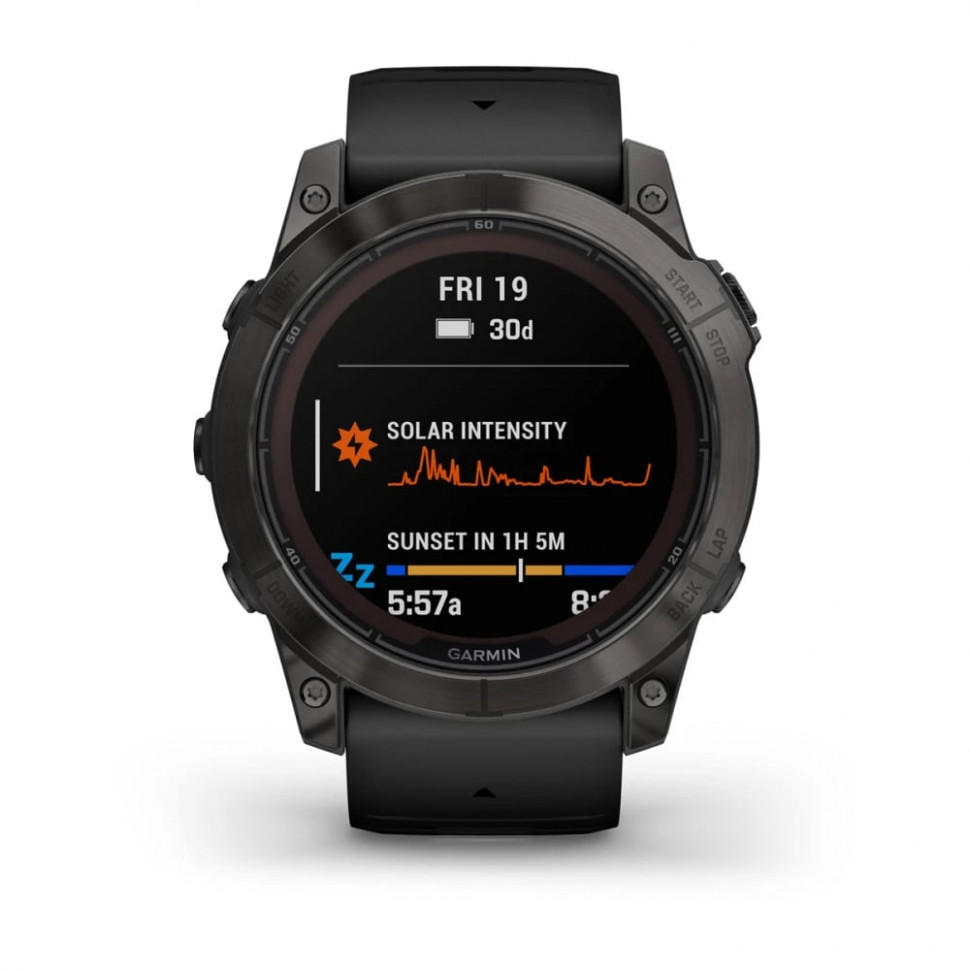 Умные часы Garmin Fenix 7X Pro 51mm SOLAR Sapphire Carbon Gray DLC Titanium with Black Band (010-02778-11)