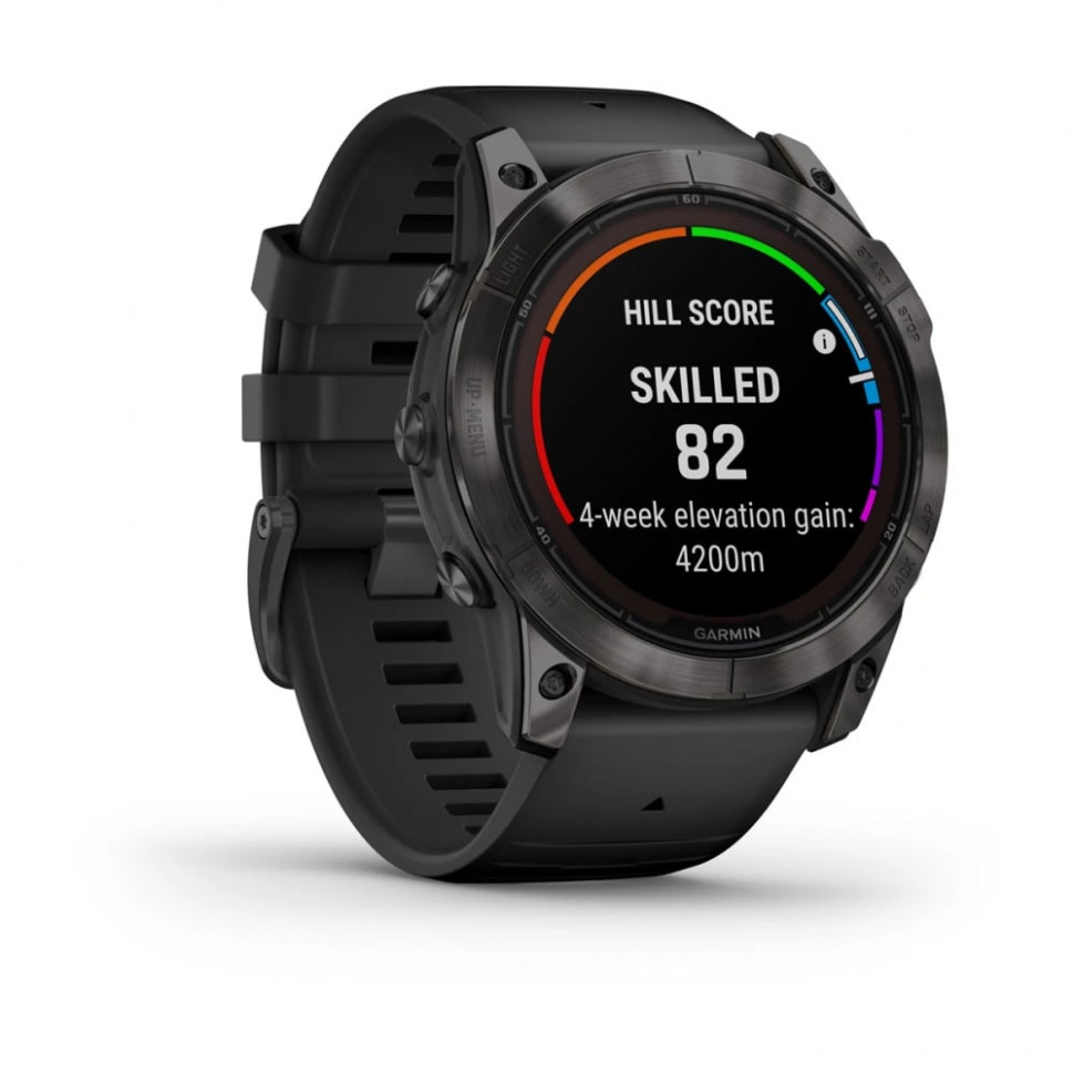 Умные часы Garmin Fenix 7X Pro 51mm SOLAR Sapphire Carbon Gray DLC Titanium with Black Band (010-02778-11)