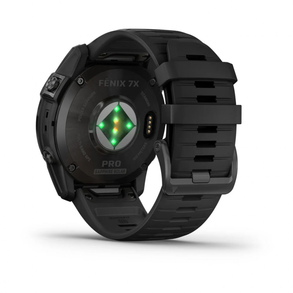 Умные часы Garmin Fenix 7X Pro 51mm SOLAR Sapphire Carbon Gray DLC Titanium with Black Band (010-02778-11)