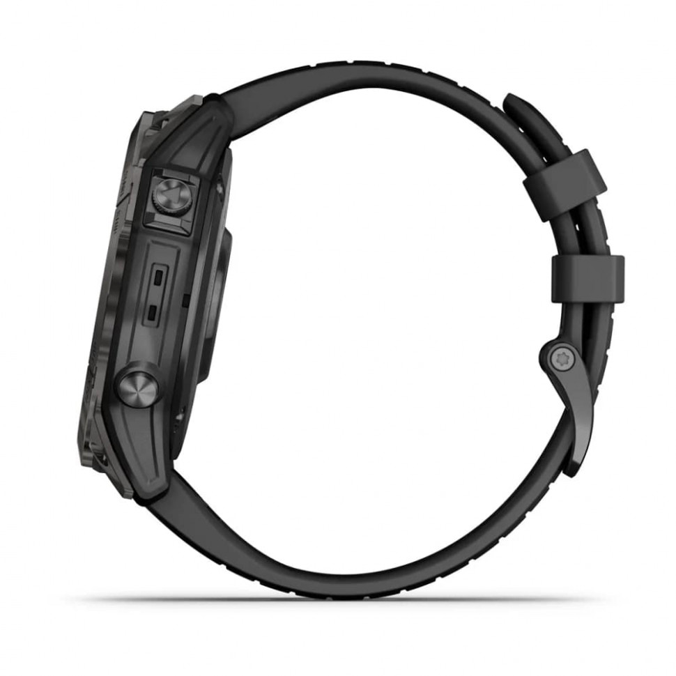 Умные часы Garmin Fenix 7X Pro 51mm SOLAR Sapphire Carbon Gray DLC Titanium with Black Band (010-02778-11)
