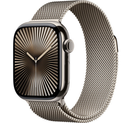 Умные часы Apple Watch Series 10 42mm Natural Titanium Case with Natural Milanese Loop