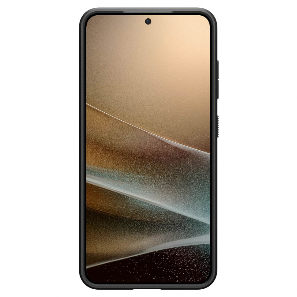 Чехол защитный Spigen Liquid Air для Samsung Galaxy S25 Черный (Black)
