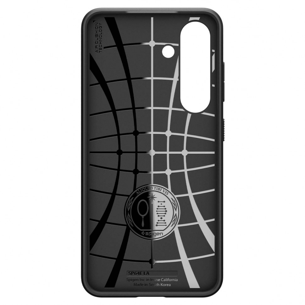 Чехол защитный Spigen Liquid Air для Samsung Galaxy S25 Черный (Black)