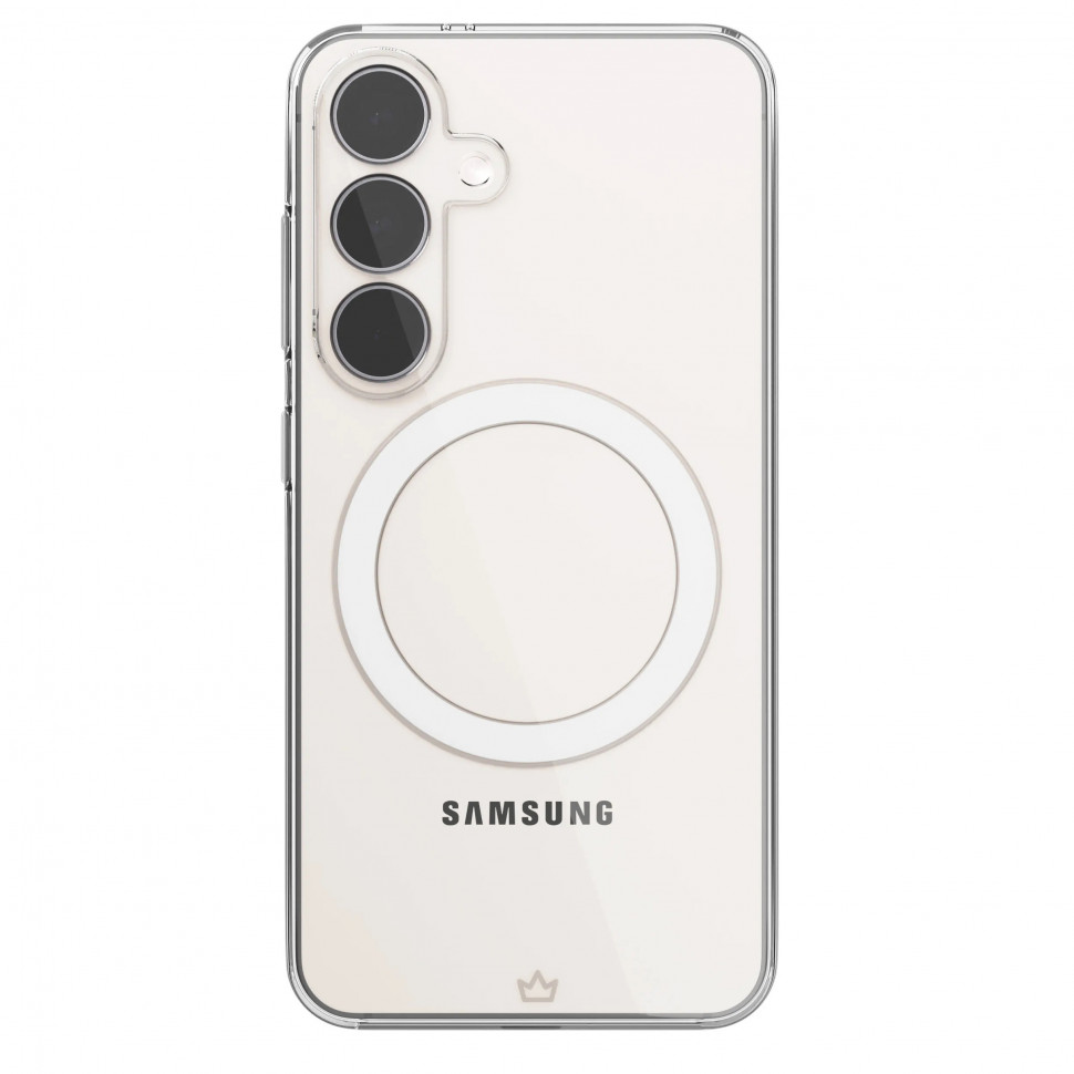 Чехол защитный VLP Flex Puro Case с MagSafe для Samsung S25 Прозрачный