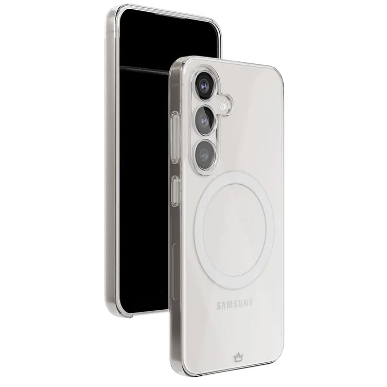 Чехол защитный VLP Flex Puro Case с MagSafe для Samsung S25 Прозрачный