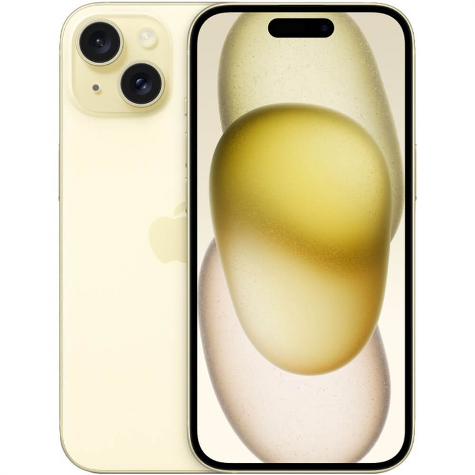 Смартфон Apple iPhone 15 256GB Желтый (Yellow) DualSim