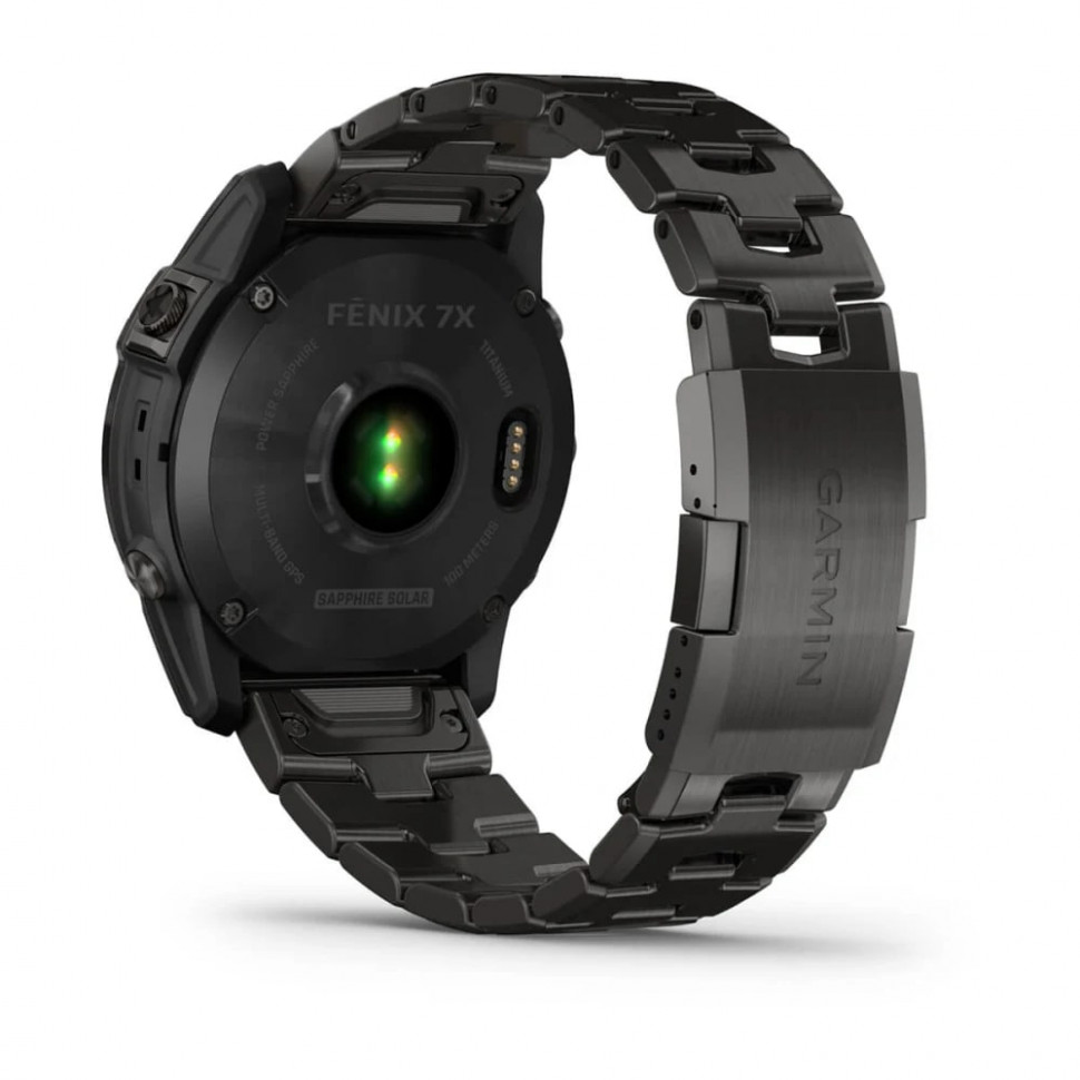 Умные часы Garmin Fenix 7X 51mm SOLAR Sapphire Carbon Grey DLC Titanium with Carbon Grey DLC Vented Titanium Band (010-02541-27)