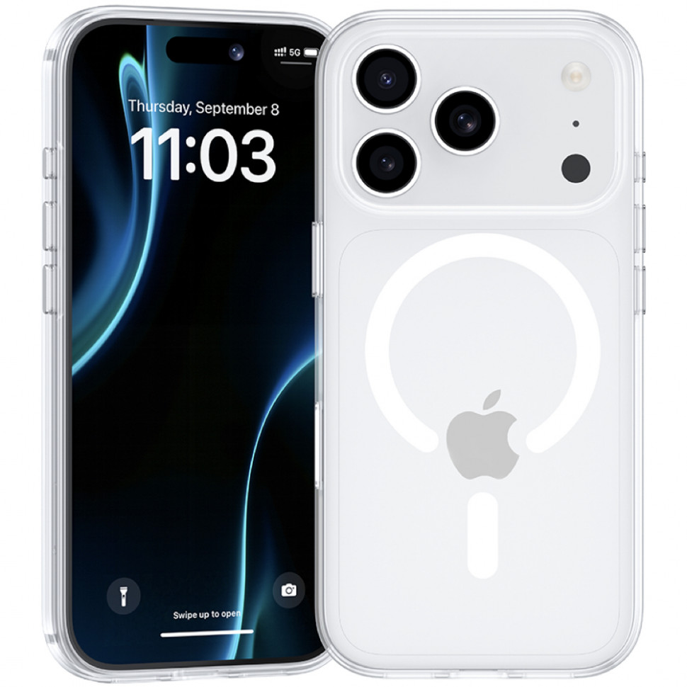 Чехол защитный Benks Crystal Magnetic для iPhone 17 Pro Прозрачный