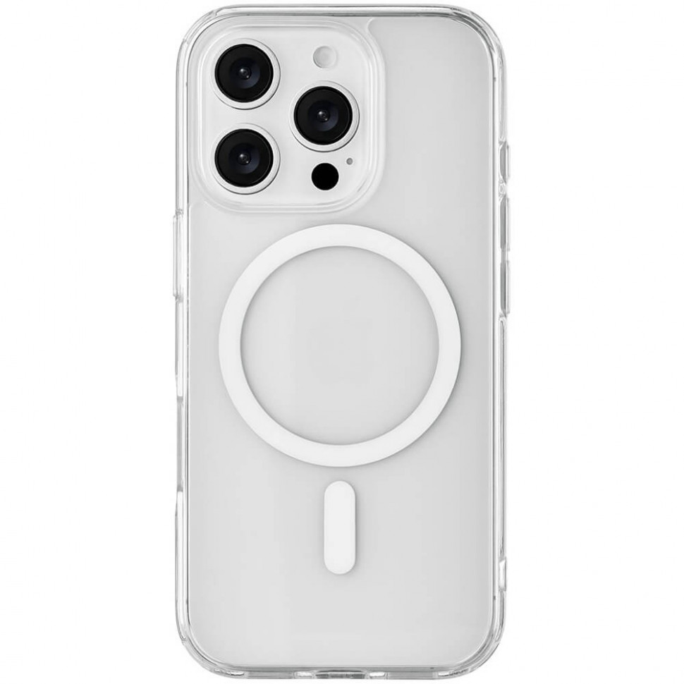 Чехол защитный uBear Real Mag Case для iPhone 16 Pro Max Прозрачный