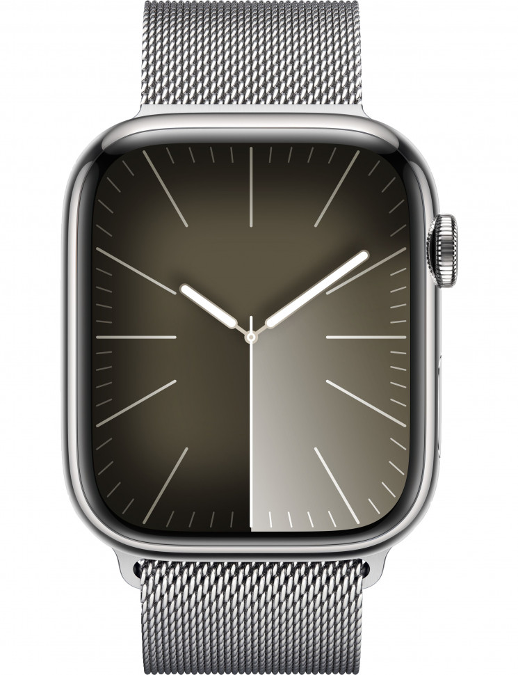 Умные часы Apple Watch Series 9 45mm Silver Stainless Steel Case with Silver Milanese Loop