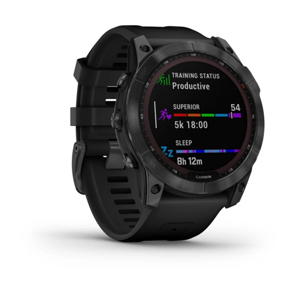 Умные часы Garmin Fenix 7X 51mm SOLAR Slate Grey with Black Band (010-02541-01)