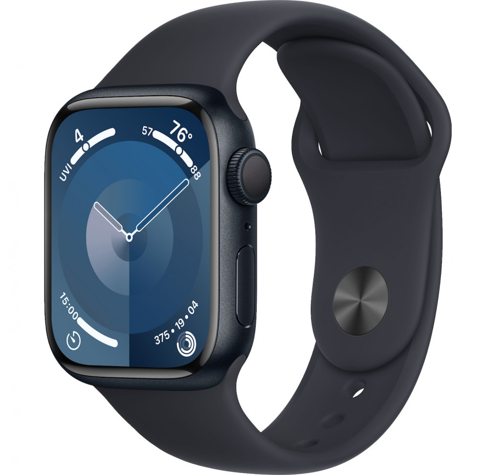 Умные часы Apple Watch Series 9 41mm Midnight Aluminum Case with Midnight Sport Band (S/M)