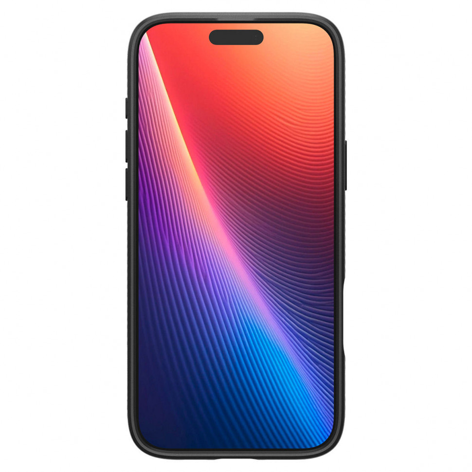 Чехол защитный Spigen Liquid Air для iPhone 16 Pro Max Черный (Black)