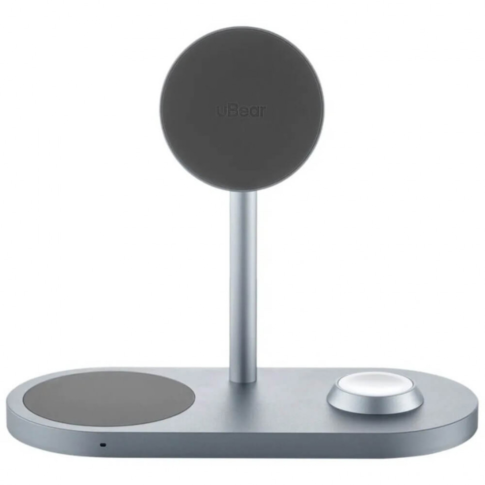 Беспроводное зарядное устройство uBear Stage Pro 3 в 1 Samsung MagSafe Серый