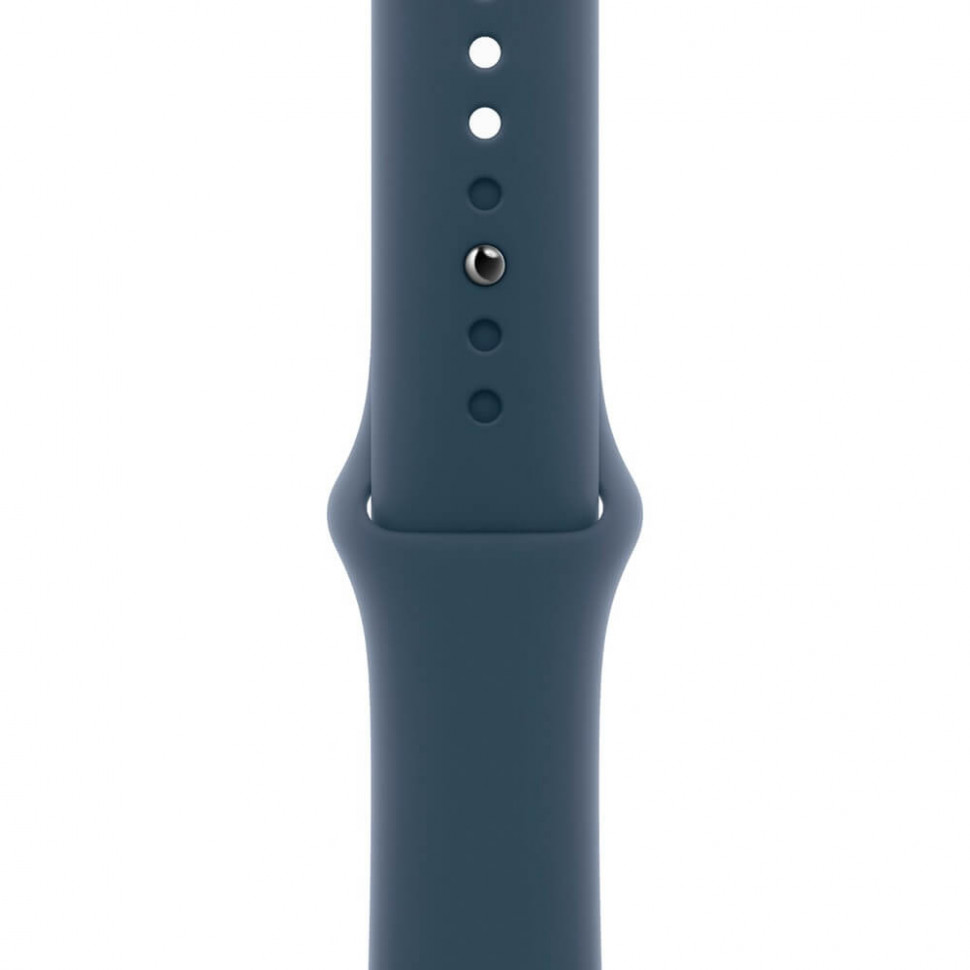 Умные часы Apple Watch Series 9 41mm Silver Aluminum Case with Storm Blue Sport Band (M/L)