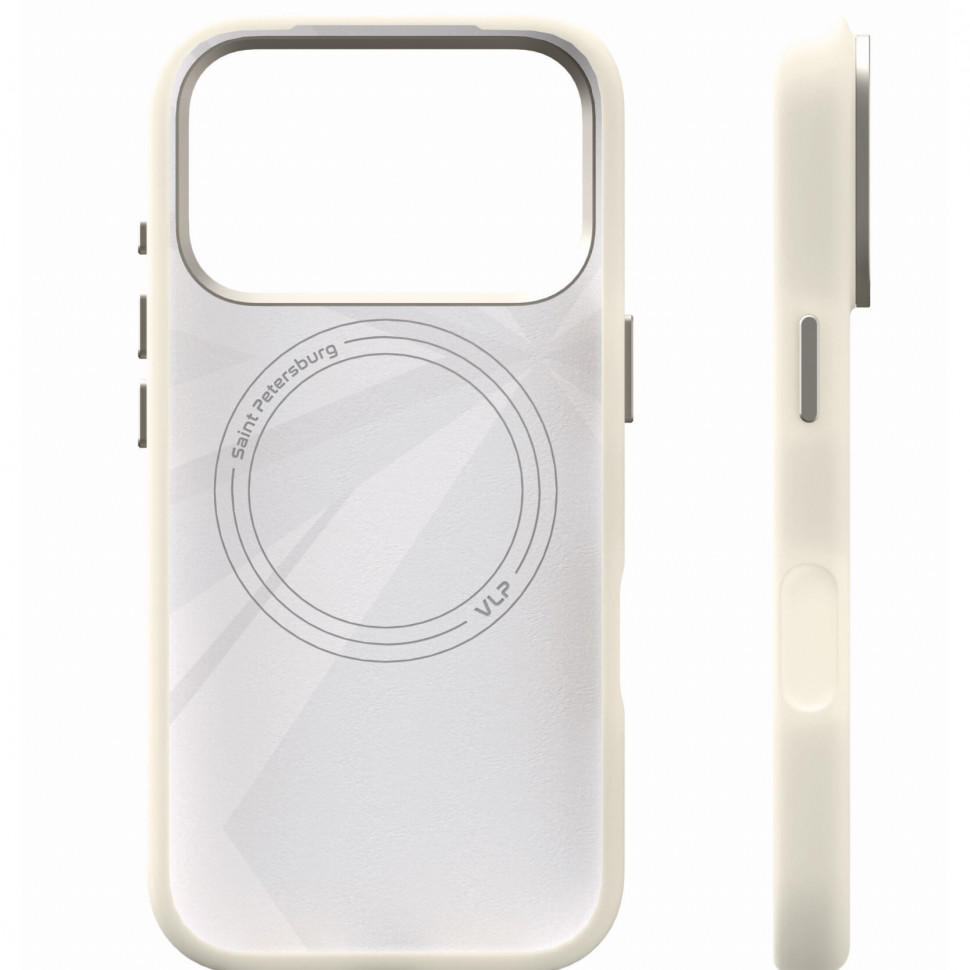 Чехол защитный VLP Aster Pro Case MagSafe для iPhone 17 Pro Белый