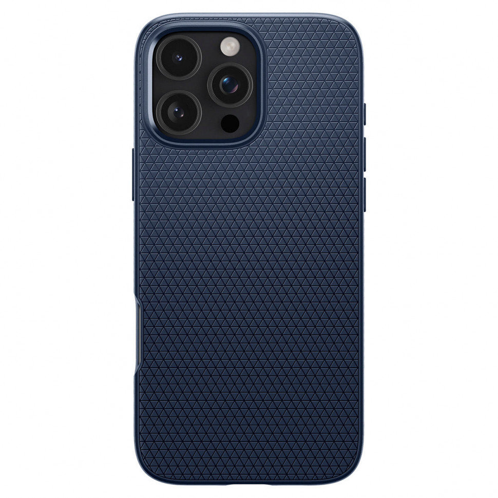  Чехол защитный Spigen Liquid Air для iPhone 16 Pro Max Темно-синий (Metal Slate)