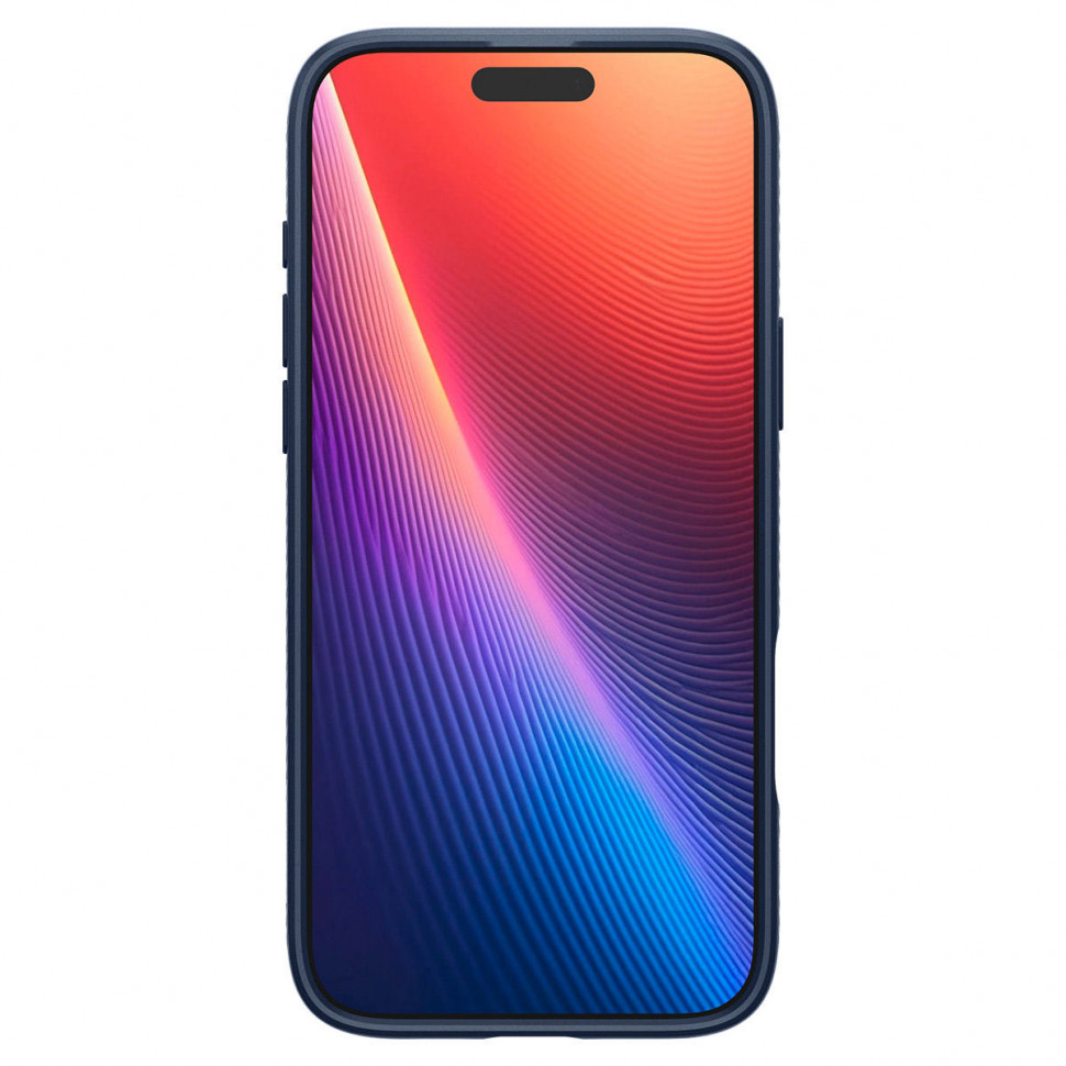  Чехол защитный Spigen Liquid Air для iPhone 16 Pro Max Темно-синий (Metal Slate)
