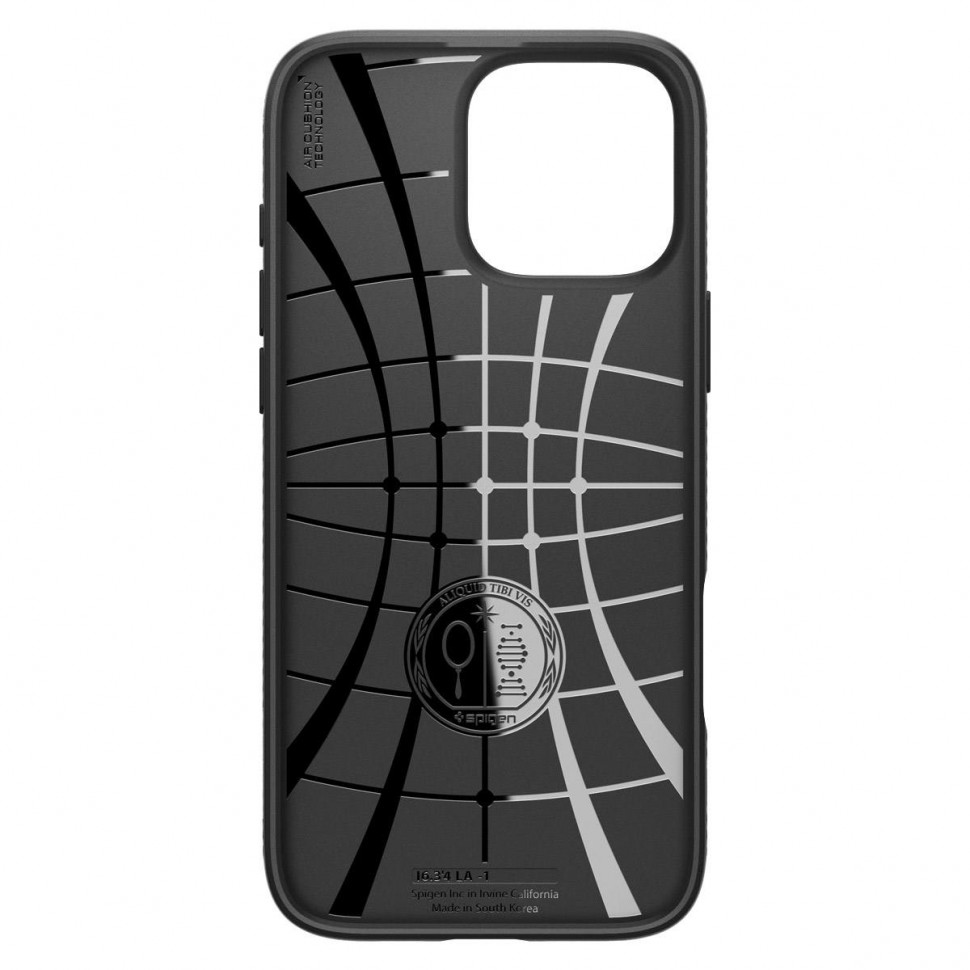  Чехол защитный Spigen Liquid Air для iPhone 16 Pro Черный (Black)