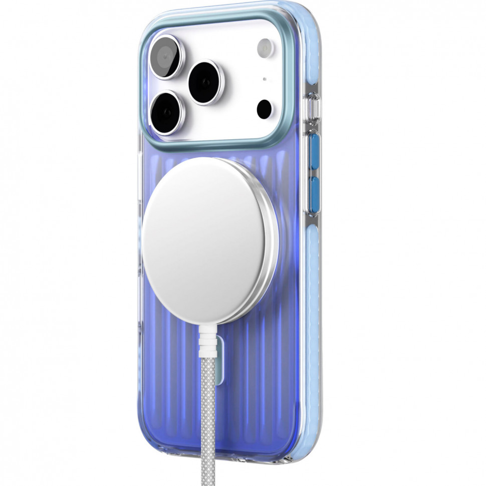 Чехол защитный VLP Pulse Case MagSafe для iPhone 17 Pro Синий