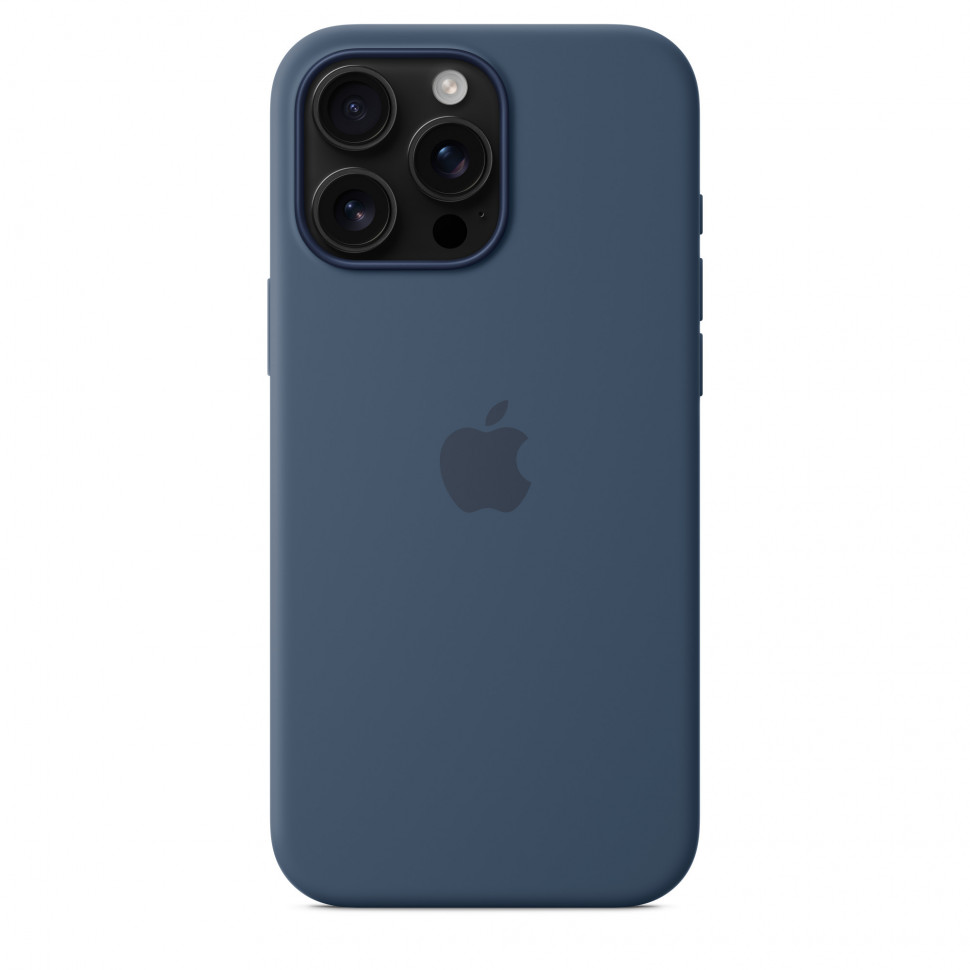 Чехол защитный Apple Silicone Case с MagSafe для iPhone 16 Pro Max Denim