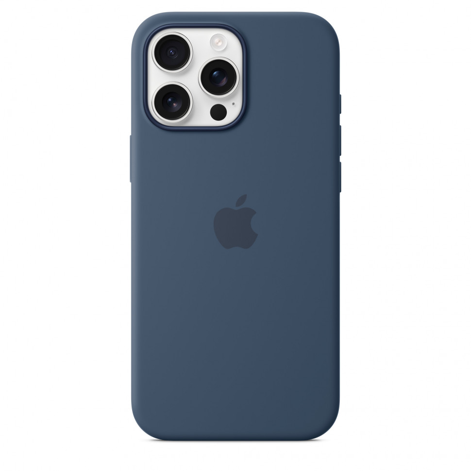 Чехол защитный Apple Silicone Case с MagSafe для iPhone 16 Pro Max Denim