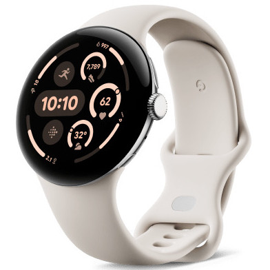 Умные часы Google Pixel Watch 3 45mm Wi-Fi Серебряный (Silver/Porcelain)