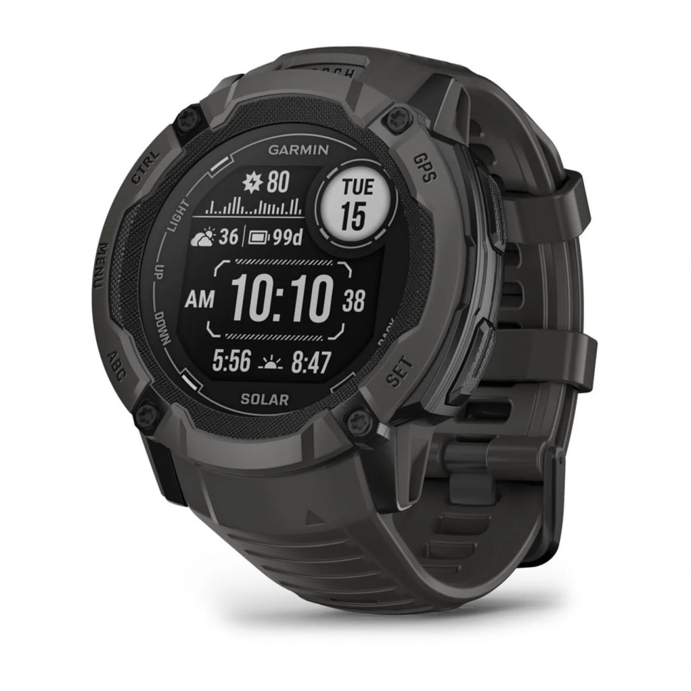 Умные часы Garmin Instinct 2X Solar Graphite (010-02805-00)