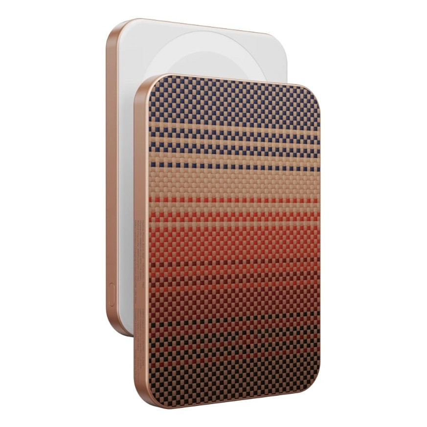 Внешний аккумулятор Aramid Fiber Magnetic Power Bank MagSafe with Qi2 5000 мАч Sunset