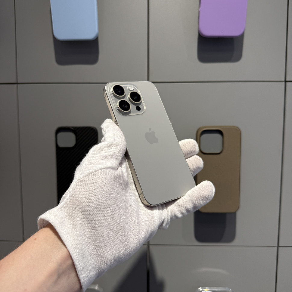 Смартфон Apple iPhone 15 Pro 512GB Natural Titanium DualSim (Б/У)