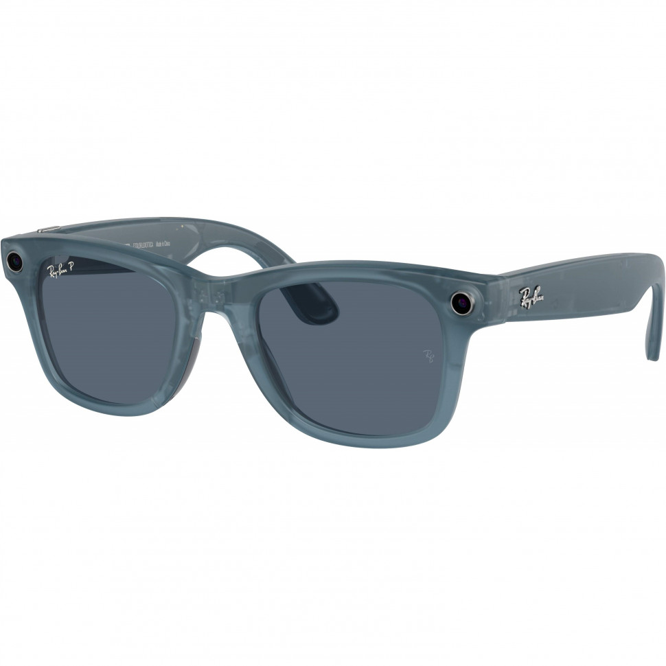 Умные очки Ray-Ban Wayfarer Matte Jeans/Polar Dusty Blue (RW4006)
