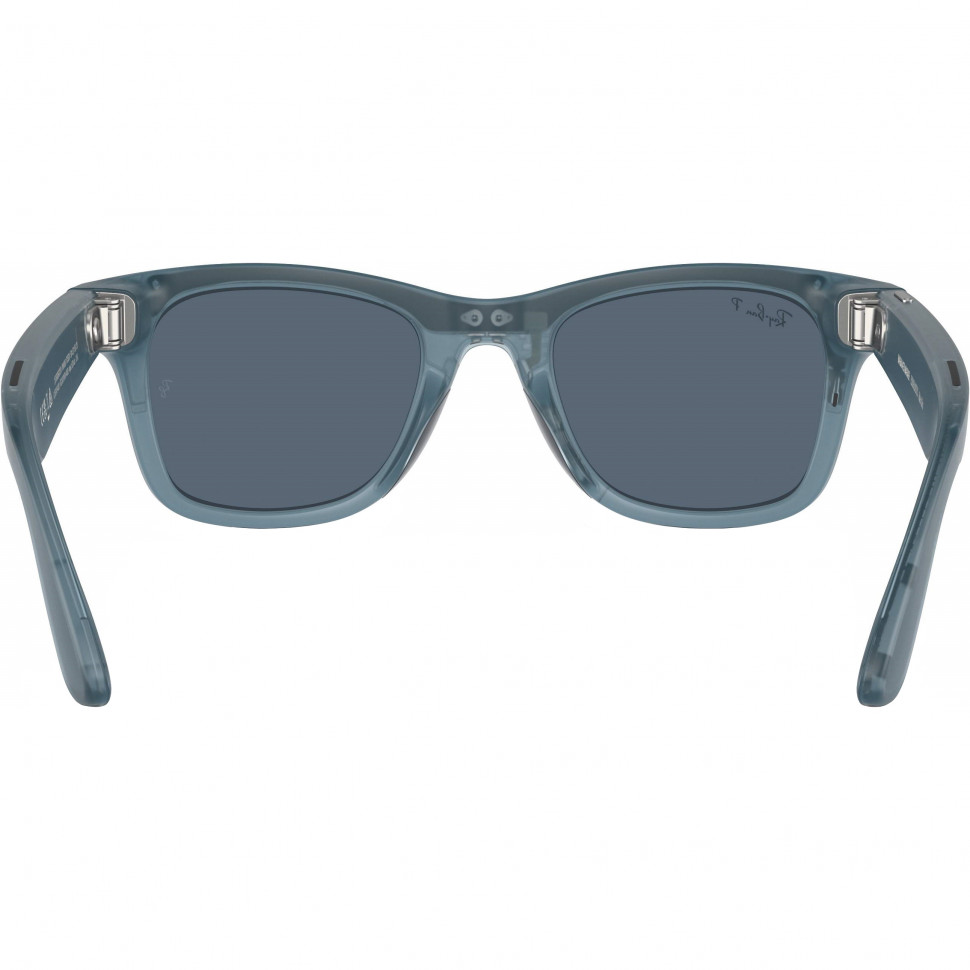 Умные очки Ray-Ban Wayfarer Matte Jeans/Polar Dusty Blue (RW4006)