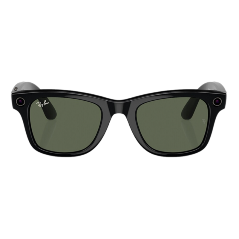 Умные очки Ray-Ban Wayfarer Shiny Black/G15 Green (RW4006)